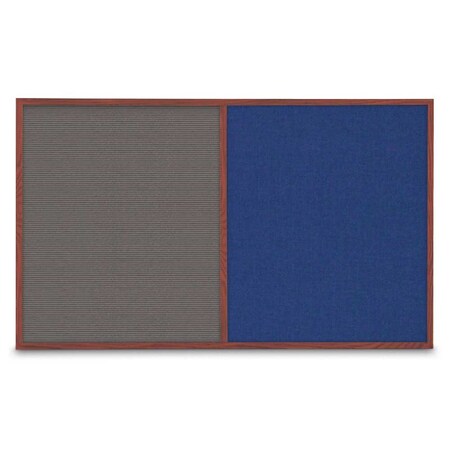 United Visual Products Enclosed Corkboard, 1 Door, 18"x24", 4" Fra, UV3400-SATIN-CLOUD UV3400-SATIN-CLOUD